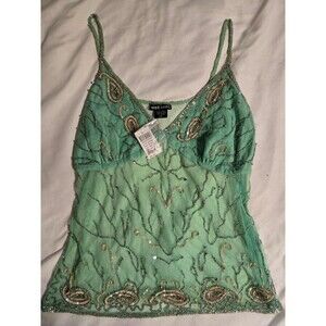 NWT Y2K WET SEAL SEQUIN SHEER TOP